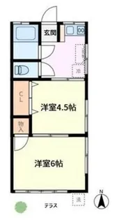第一山陽荘【1階】の間取り