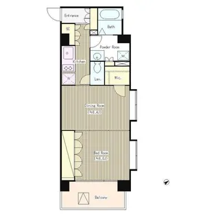 コートラクリア京橋【8階】の間取り