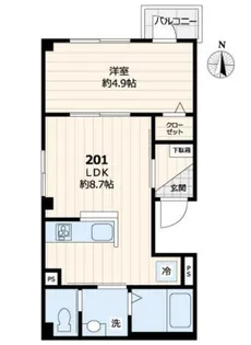 東京都墨田区本所4【マンション】の間取り