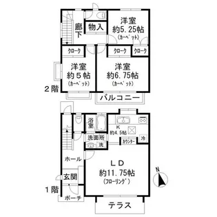 東京都杉並区成田西3【一戸建】の間取り