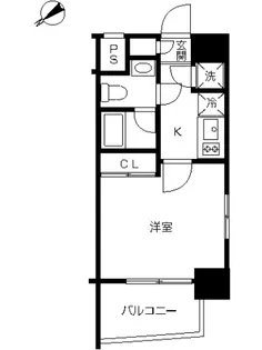 スカイコート池袋西壱番館【6階】の間取り
