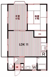アコール【2階】の間取り