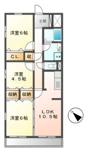 サンブリエ【4階】の間取り