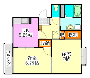 フレグランス津田沼A棟【1階】の間取り