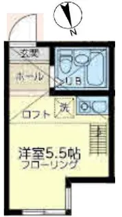 1Rの間取り画像