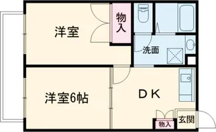 コーポ森友【2階】の間取り