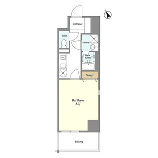 東京都江東区富岡1【マンション】の間取り