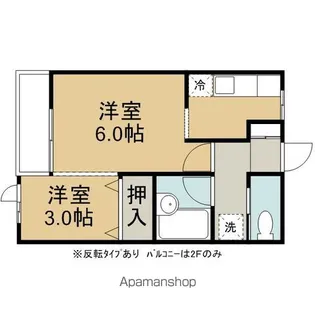 プランドール津志田A【1階】の間取り