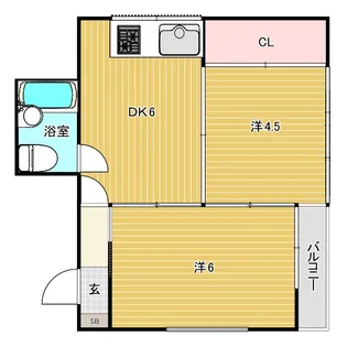 兵庫県西宮市甲子園浦風町【マンション】の間取り