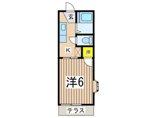ベイサイドハイツ【1階】の間取り