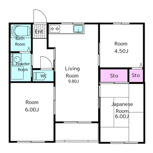 ビバグリーンヒル【3階】の間取り