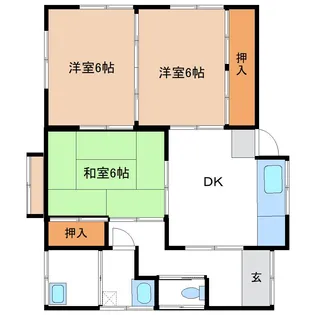 宮城県仙台市若林区沖野6【一戸建】の間取り