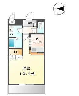 メルシーアトス【1階】の間取り