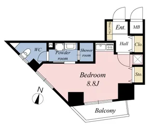 西新宿 PINE NEEDLE【6階】の間取り