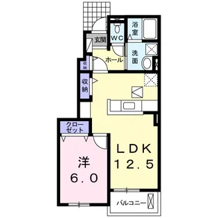 茨城県ひたちなか市大字馬渡【アパート】の間取り