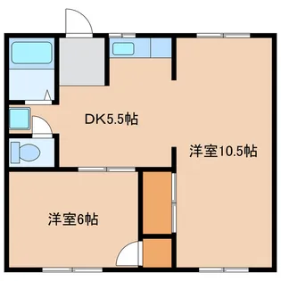 カーザメイセイ【1階】の間取り