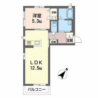 クレールセージ【1階】の間取り