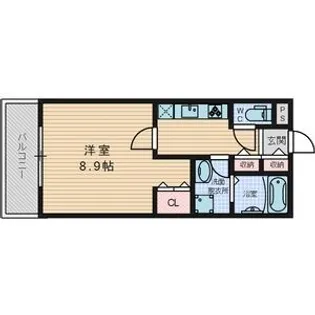 Belle Lead 小津【2階】の間取り