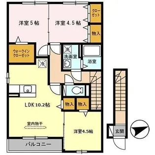 ルーチェモルト【2階】の間取り