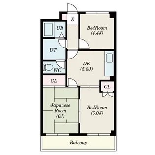 エクシードC棟【2階】の間取り