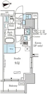 パークアクシス赤塚【10階】の間取り