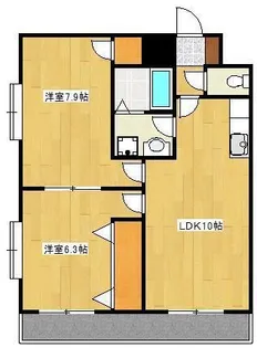 アメニティ坪井【2階】の間取り