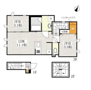 CB蒲田シャルマン【3階】の間取り