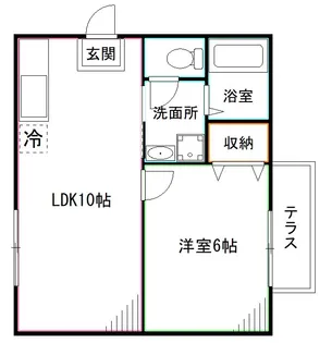 レバランス畑口【1階】の間取り