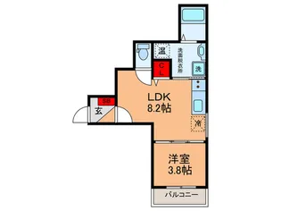 F asecia minos【1階】の間取り