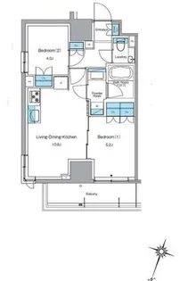 ルフォンプログレ渋谷ヒルトップ【6階】の間取り