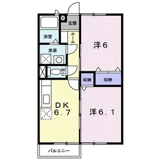 アンフィニ【2階】の間取り