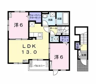 アプローズ・K【2階】の間取り
