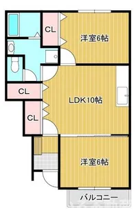 ヨーロピアンシャレ―サンモール【1階】の間取り
