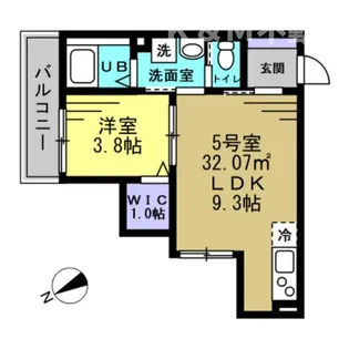 シティハウス豊四季【3階】の間取り