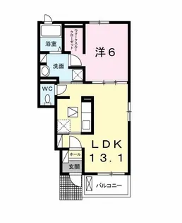 グランデエリアールI【1階】の間取り