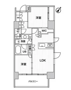 ディームス大井町【5階】の間取り