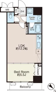 BLESS曳舟【5階】の間取り