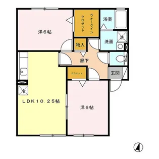 WELL ABOVE ウェルアバブ【1階】の間取り