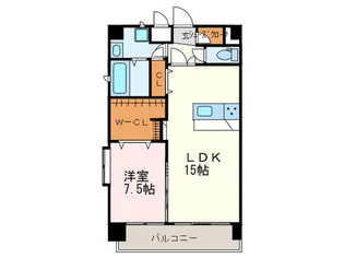 ギャラクシー空港通り【15階】の間取り