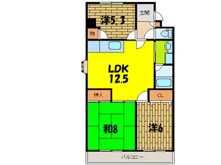 コーポ石井【2階】の間取り