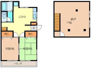 メジロハウス【2階】の間取り