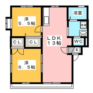 グリーンステージ【1階】の間取り