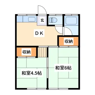 正栄荘【2階】の間取り