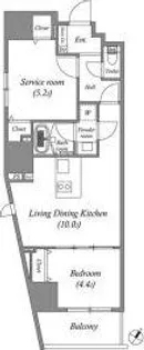 東京都千代田区東神田1【マンション】の間取り