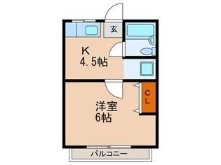 レピュートジュン【2階】の間取り