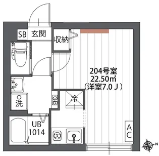 リバース武蔵小金井【2階】の間取り