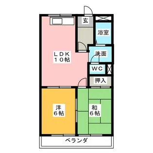 ロイヤルコープM【1階】の間取り