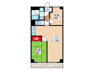 サンビュ-北田園【3階】の間取り