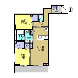 レフィシア【1階】の間取り