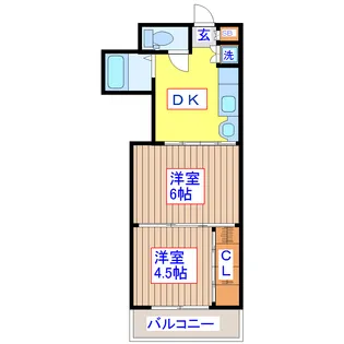 シャングリラ小田原【3階】の間取り